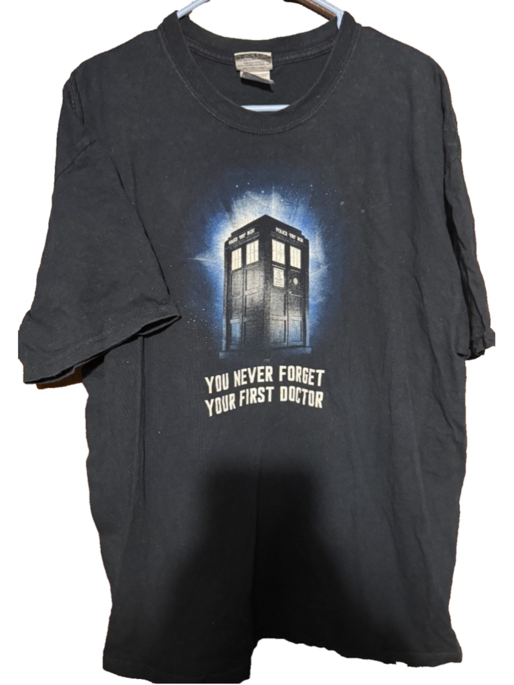 Doctor Who S/S T-Shirt Black Men's Size XL